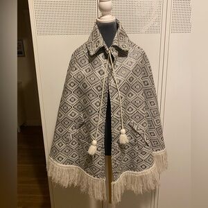 Vintage metallic poncho